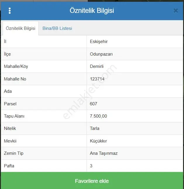 Demirli Mahallesinde Şok Fiyata 7.5 Dönüm Satılık Tarla - Görsel 2