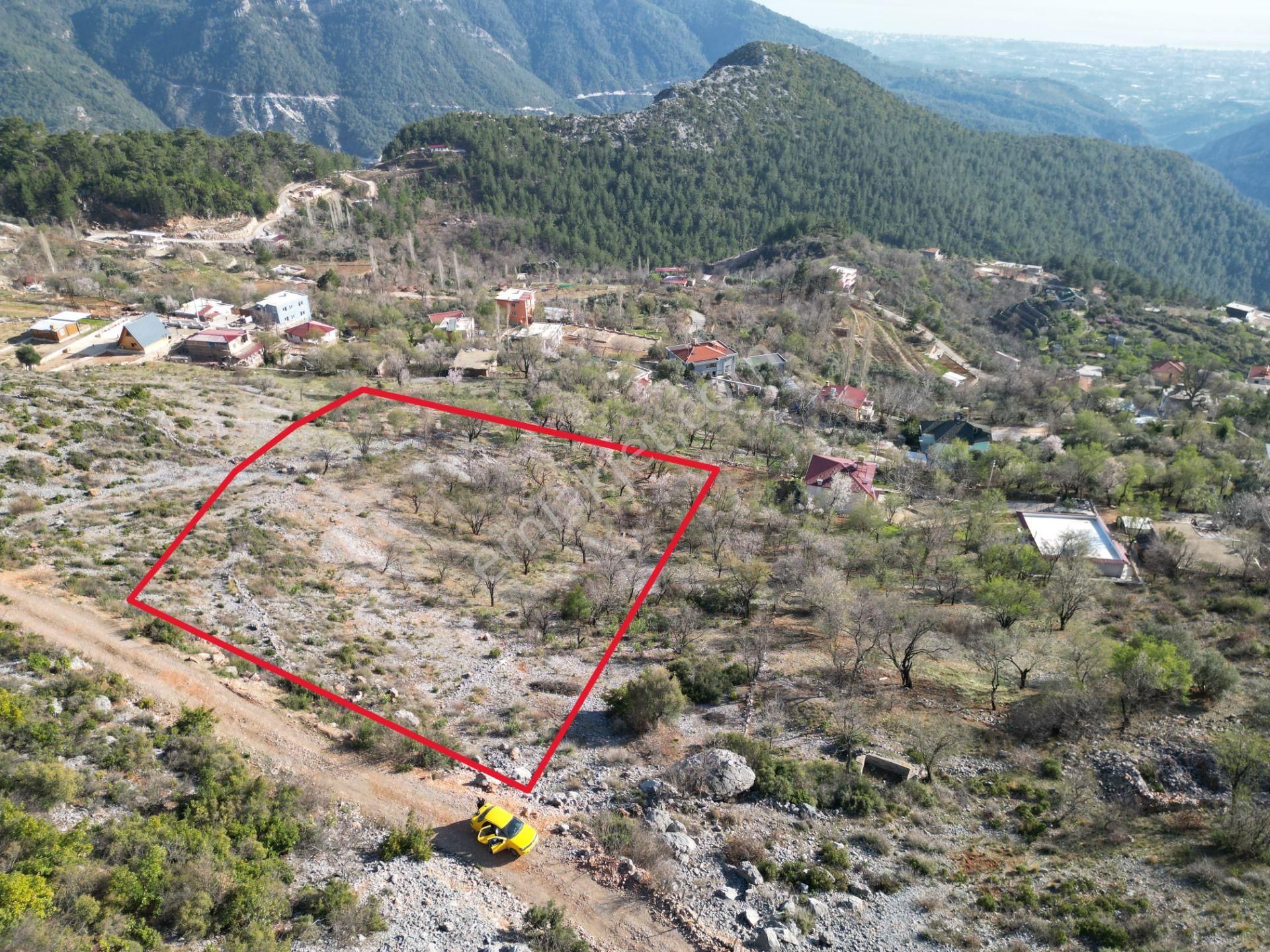 Alanya Bademağacı Köyünde Köyiçi İmarlı Mükemmel Manzaralı Satılık 3650 Metrekare Tarla. - Görsel 2