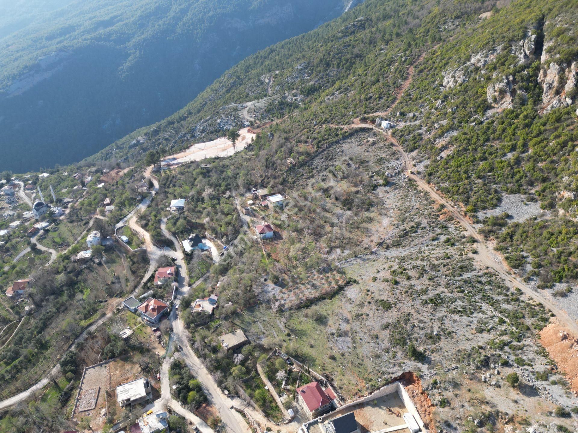 Alanya Bademağacı Köyünde Köyiçi İmarlı Mükemmel Manzaralı Satılık 3650 Metrekare Tarla. - Görsel 9