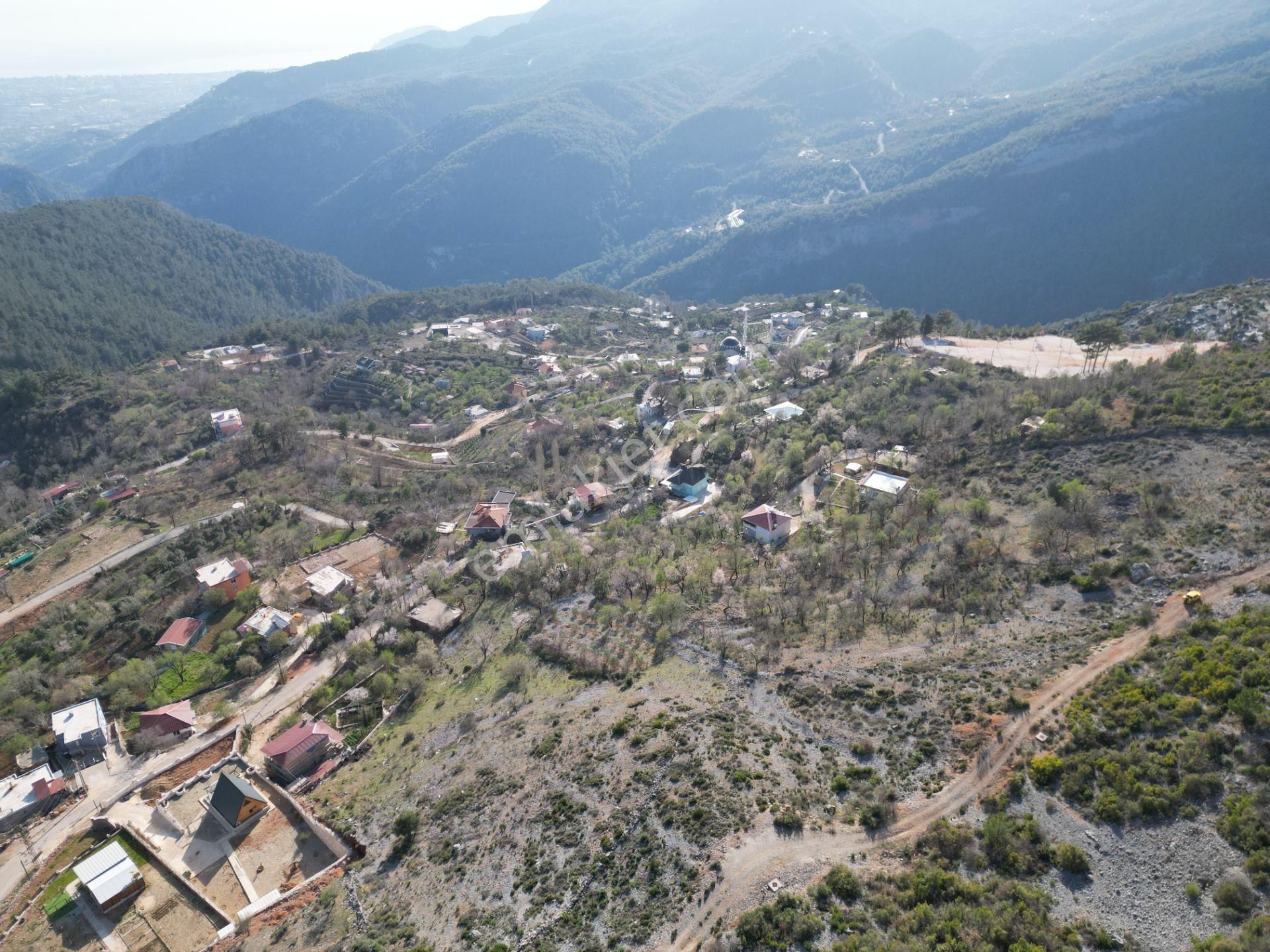 Alanya Bademağacı Köyünde Köyiçi İmarlı Mükemmel Manzaralı Satılık 3650 Metrekare Tarla. - Görsel 7