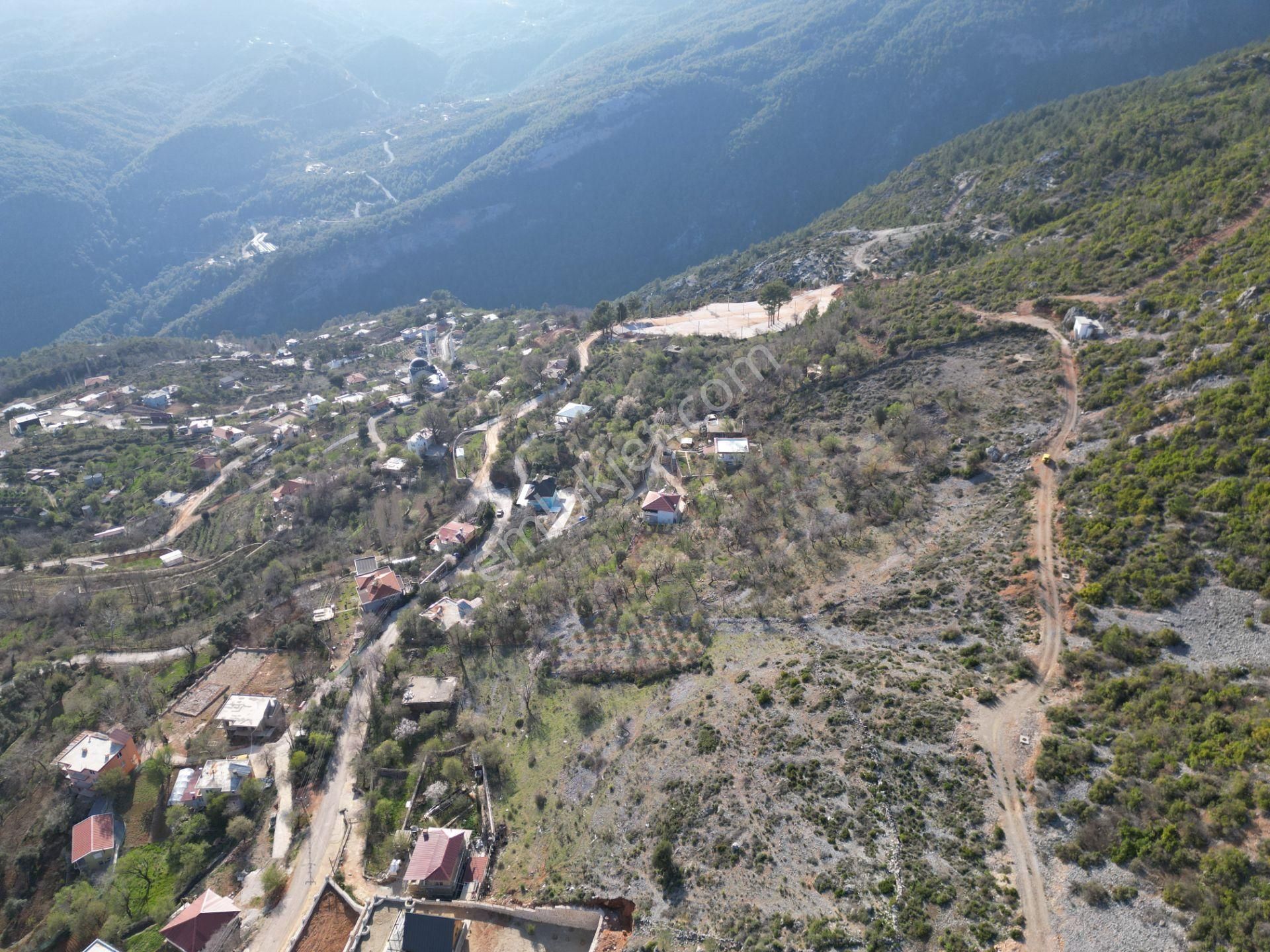 Alanya Bademağacı Köyünde Köyiçi İmarlı Mükemmel Manzaralı Satılık 3650 Metrekare Tarla. - Görsel 8