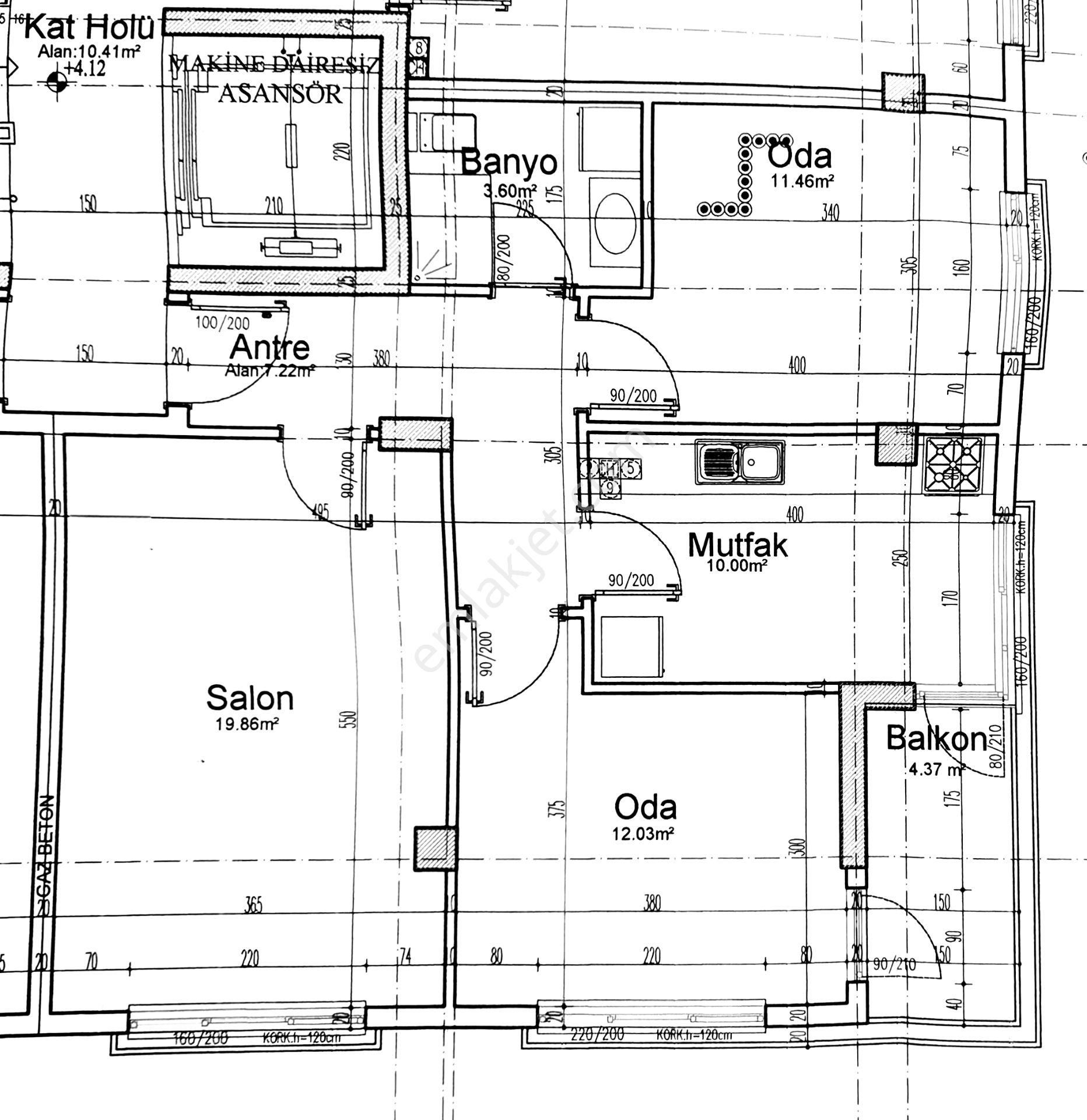 Çankaya Emek Satılık Daire Emekte Satılık Lüks Sıfır Projeden 2+1 Katta Ön Güney Ader'den