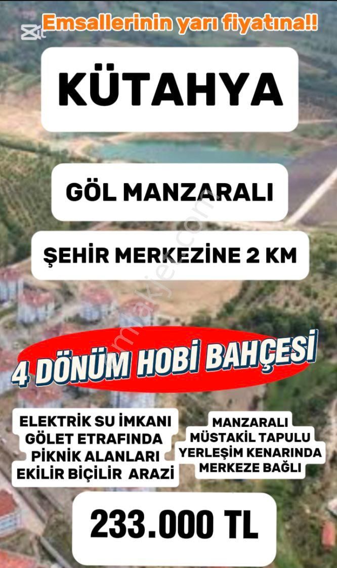 Kütahya Şaphane Satılık Tarla 🏡 Kütahya Göl Manzaralı Şaphane İlçe Merkezde, Otoyola Yakın Tarım Ve Yaşam Fırsatı! 🌿