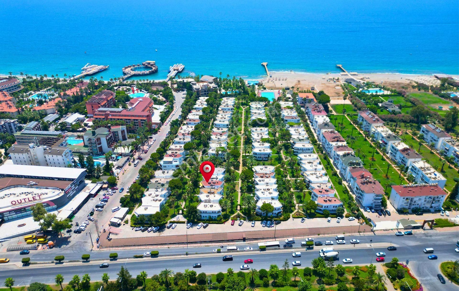 Alanya Konaklı Satılık Yazlık Satılık 2+1 Denize Sıfır Daire, Arsa Payı Yüksek Site İçerisinde