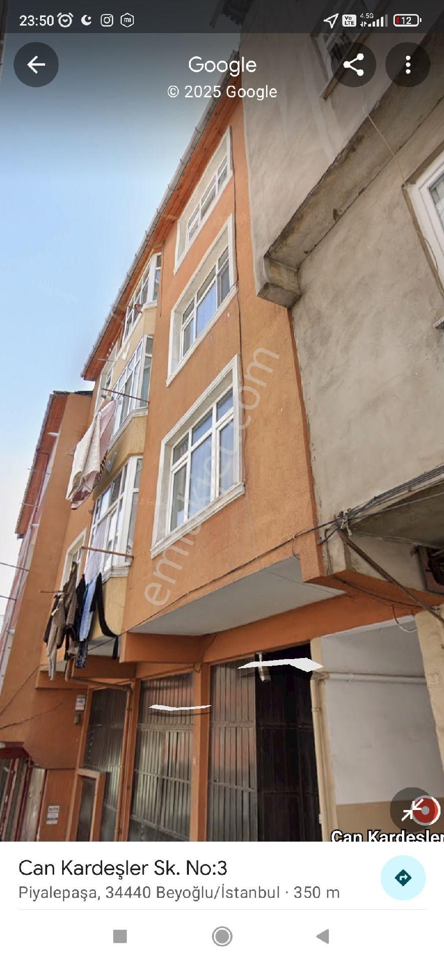 Beyoğlu Piyalepaşa Satılık Daire Dalkıran Gayrimenkulden Beyoğlu Piyalepaşa Okmeydanı 2+1 Arakat Satılık Daire