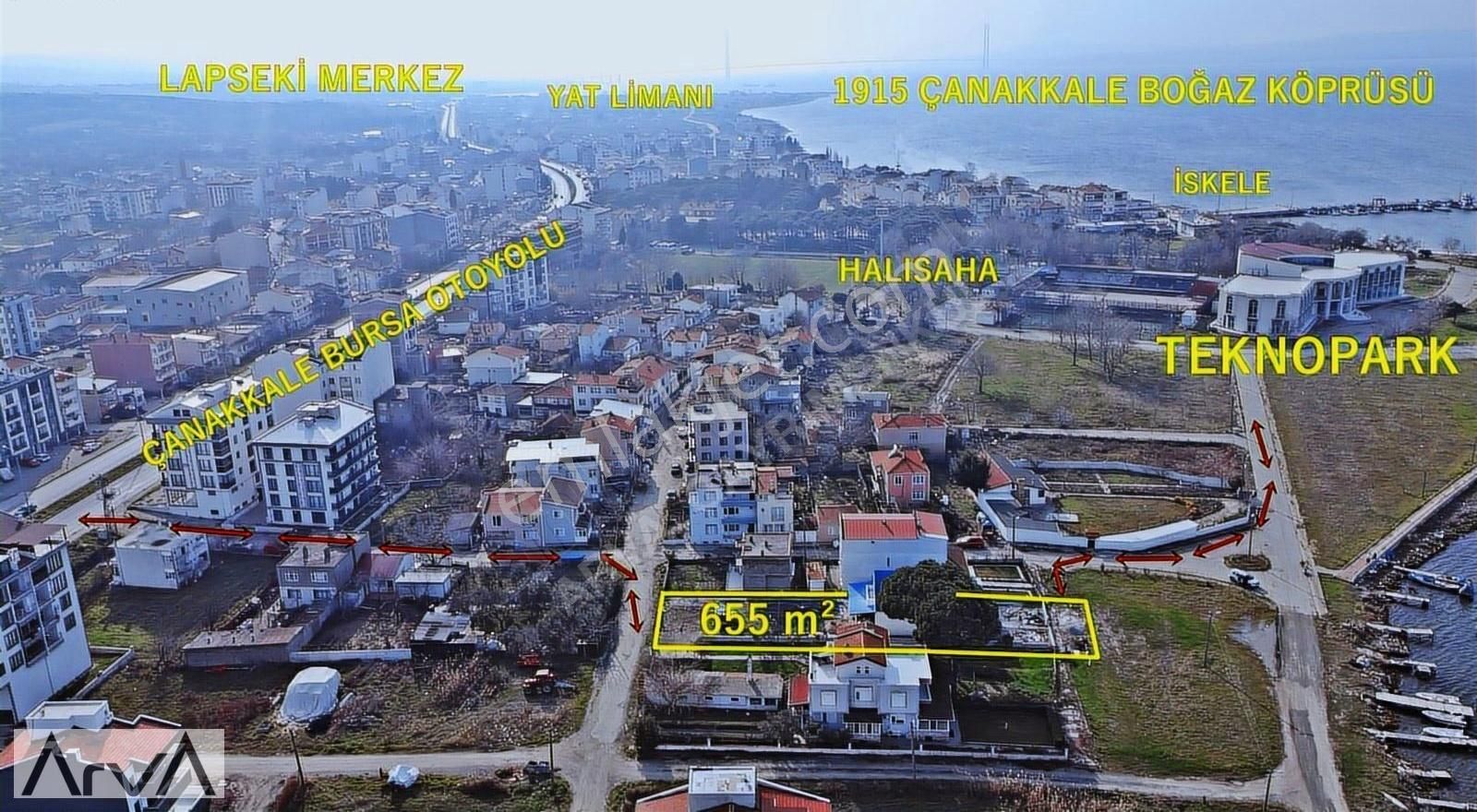 Lapseki Çardak Bld. (Tekke) Satılık Villa Çanakkale'de Denize Sıfır (yalı) Sıfır Tadilatlı Önü Kapanmaz