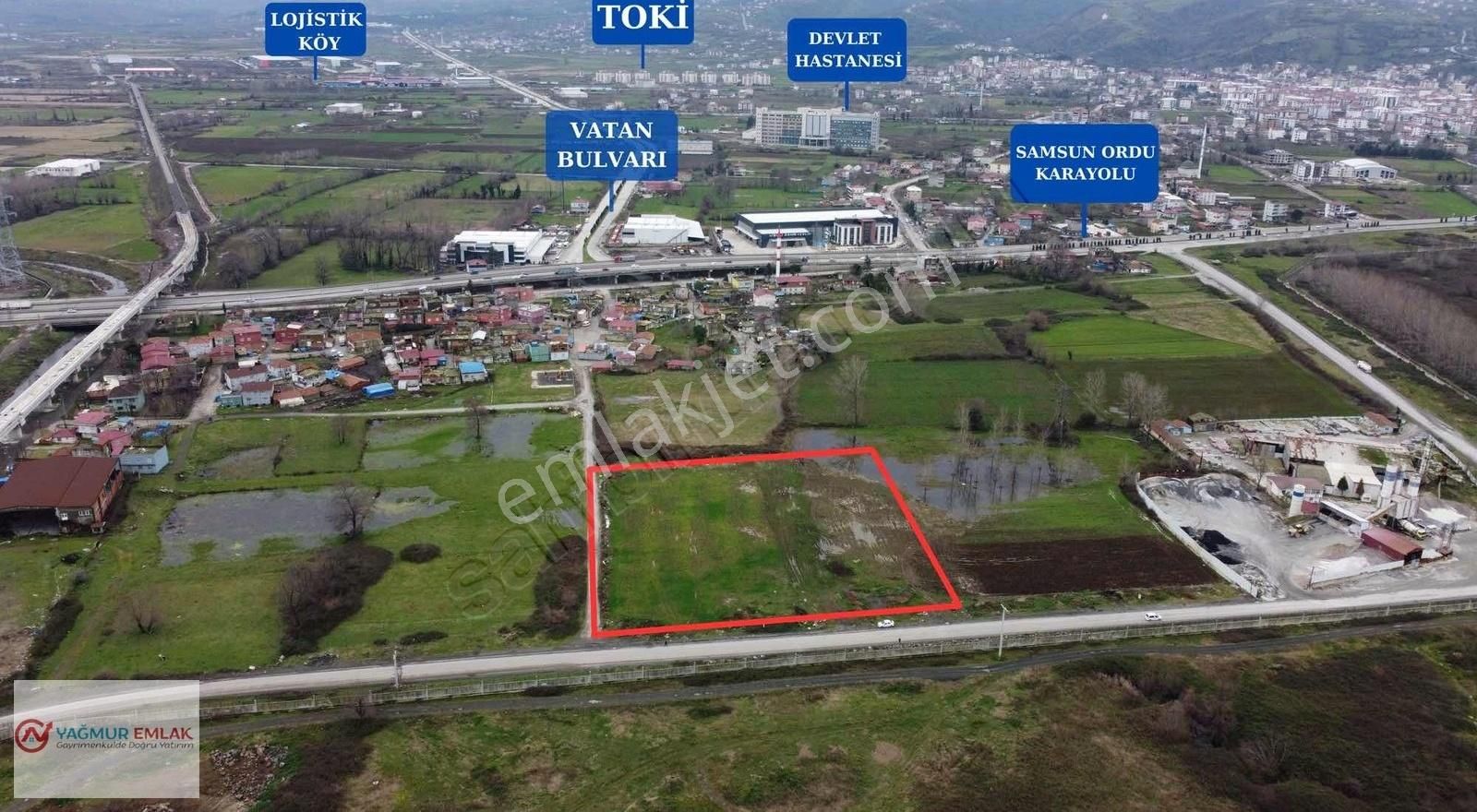 Yağmur Emlak'tan Yeni Organize'nin Yanında Kiralık 11.160m² Arsa