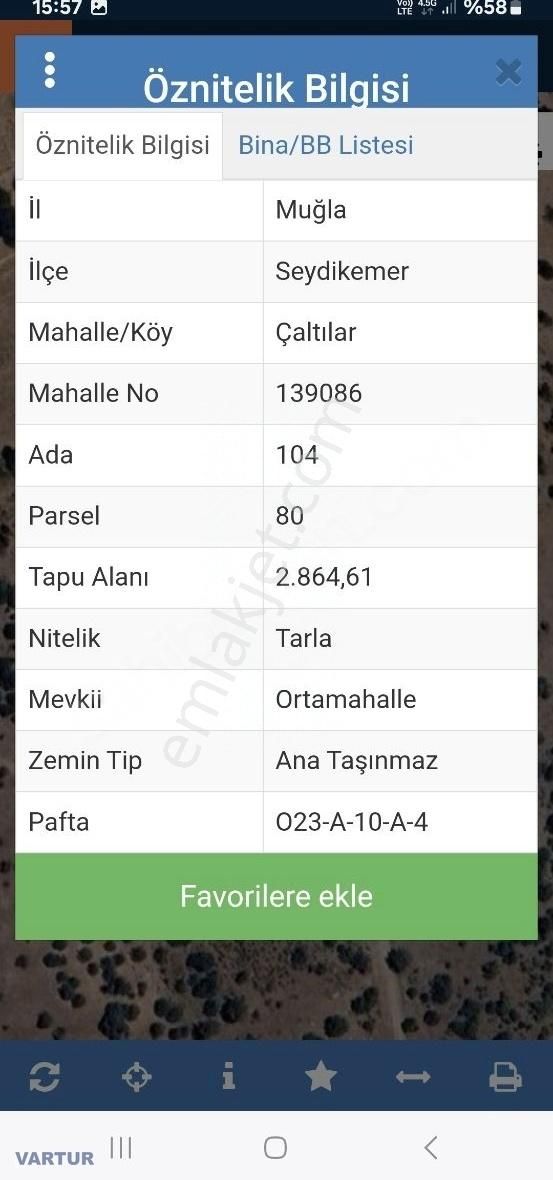 Yayla Çaldılar Da Satılık Tarla - Görsel 4