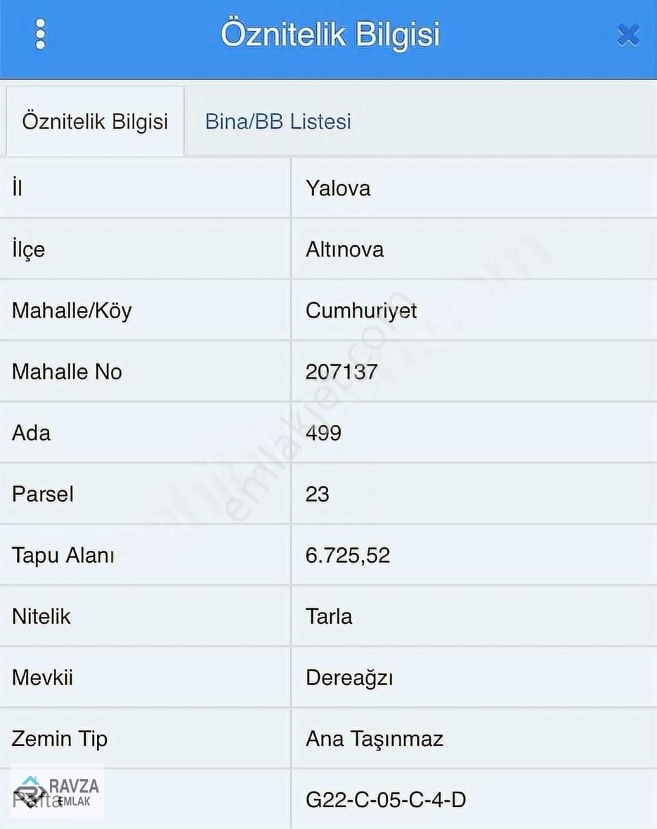 Ravza Emlak'tan Altınova'da Satılık 6.725 Mt2 Tarla-(videolu)