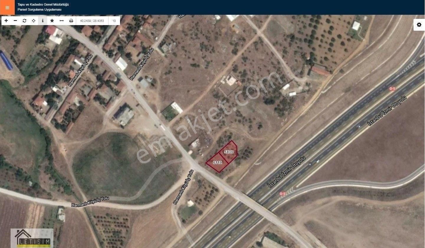 Bursa Karacabey Harmanlı Da En Gözde, Villa İmarlı Köşe Arsaları - Görsel 12