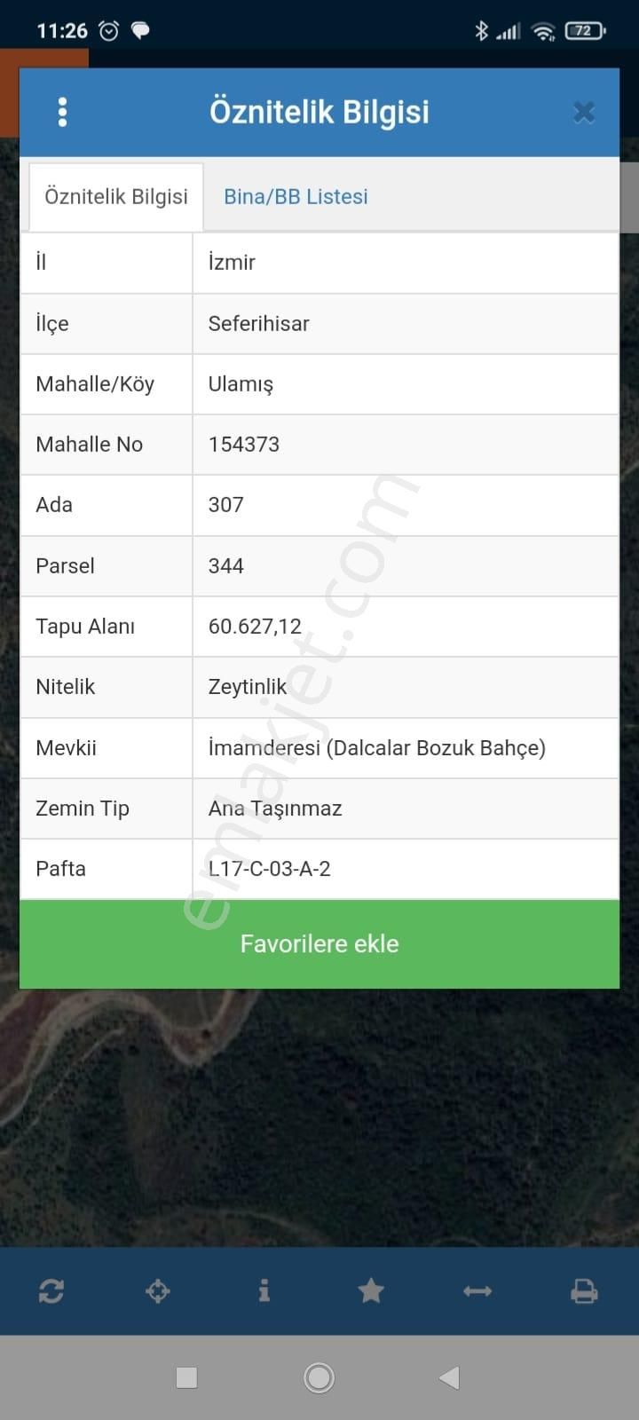 İzmir Seferihisar Ulamış Mahallesi 12.125, M2 Satılık Zeytinlik - Görsel 5