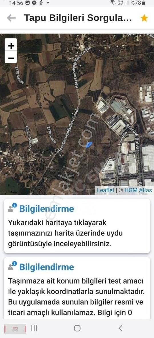 Döşemealtı Kömürcülerde Satılık Tarla Vasfında Arsa - Görsel 3