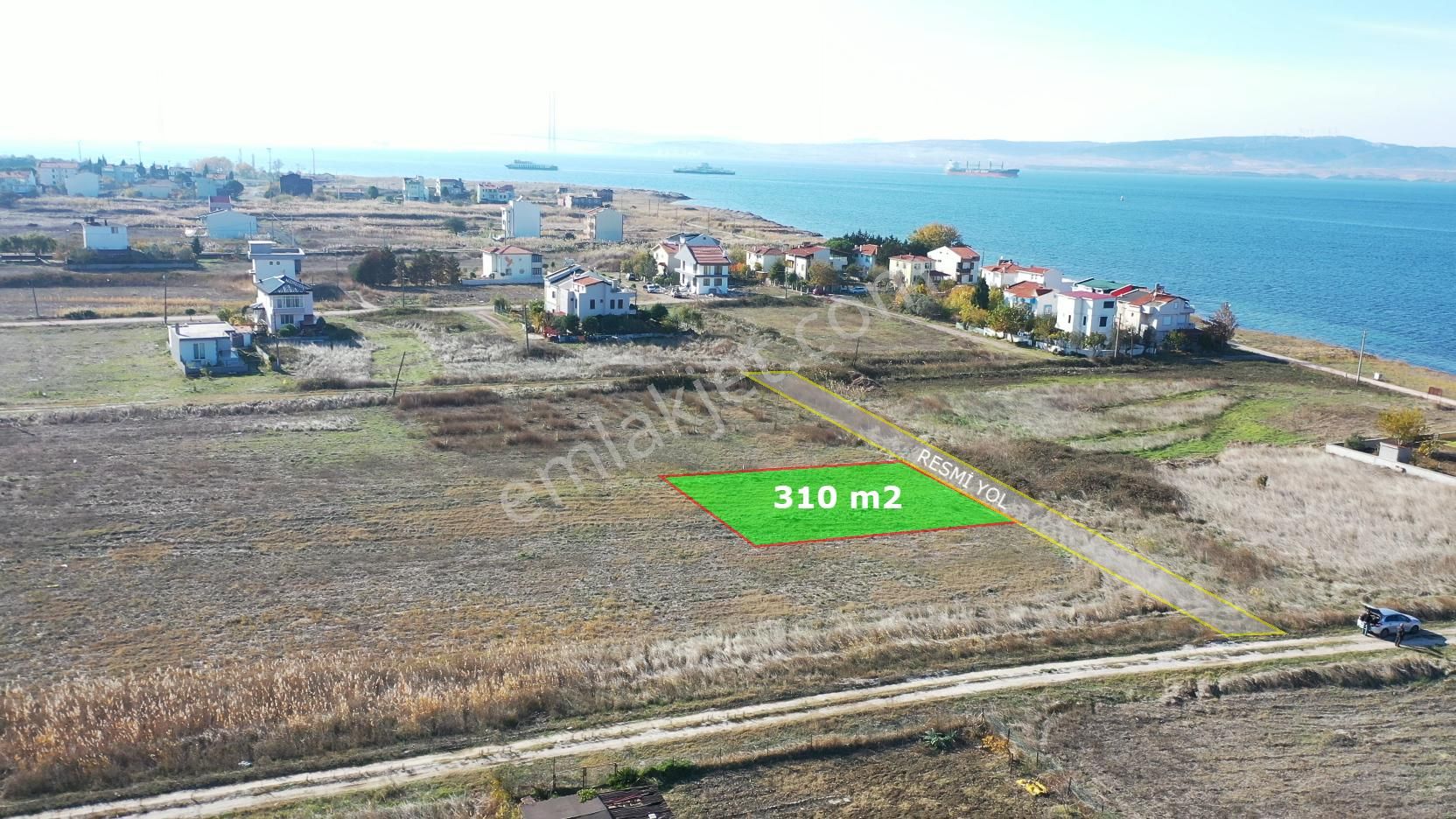 Çanakkale, Lapseki, Çardak, Denize 100 M. Mesafede İmarlı Arsa - Görsel 2