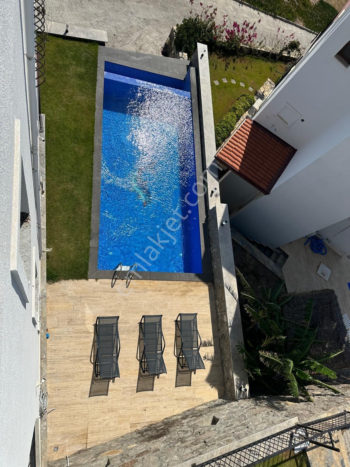 Gündoğan Kızılburunda Satılık Lüx Havuzlu Full Eşyalı Full Manzaralı 4+1 Villa - Görsel 21