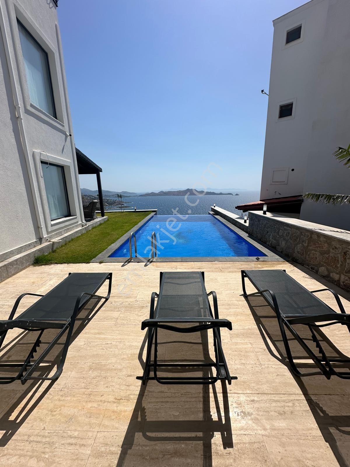 Gündoğan Kızılburunda Satılık Lüx Havuzlu Full Eşyalı Full Manzaralı 4+1 Villa - Görsel 19