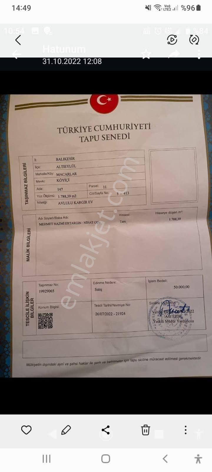 Balıkesir Sahibinden Satılık Ev Arsa - Görsel 17