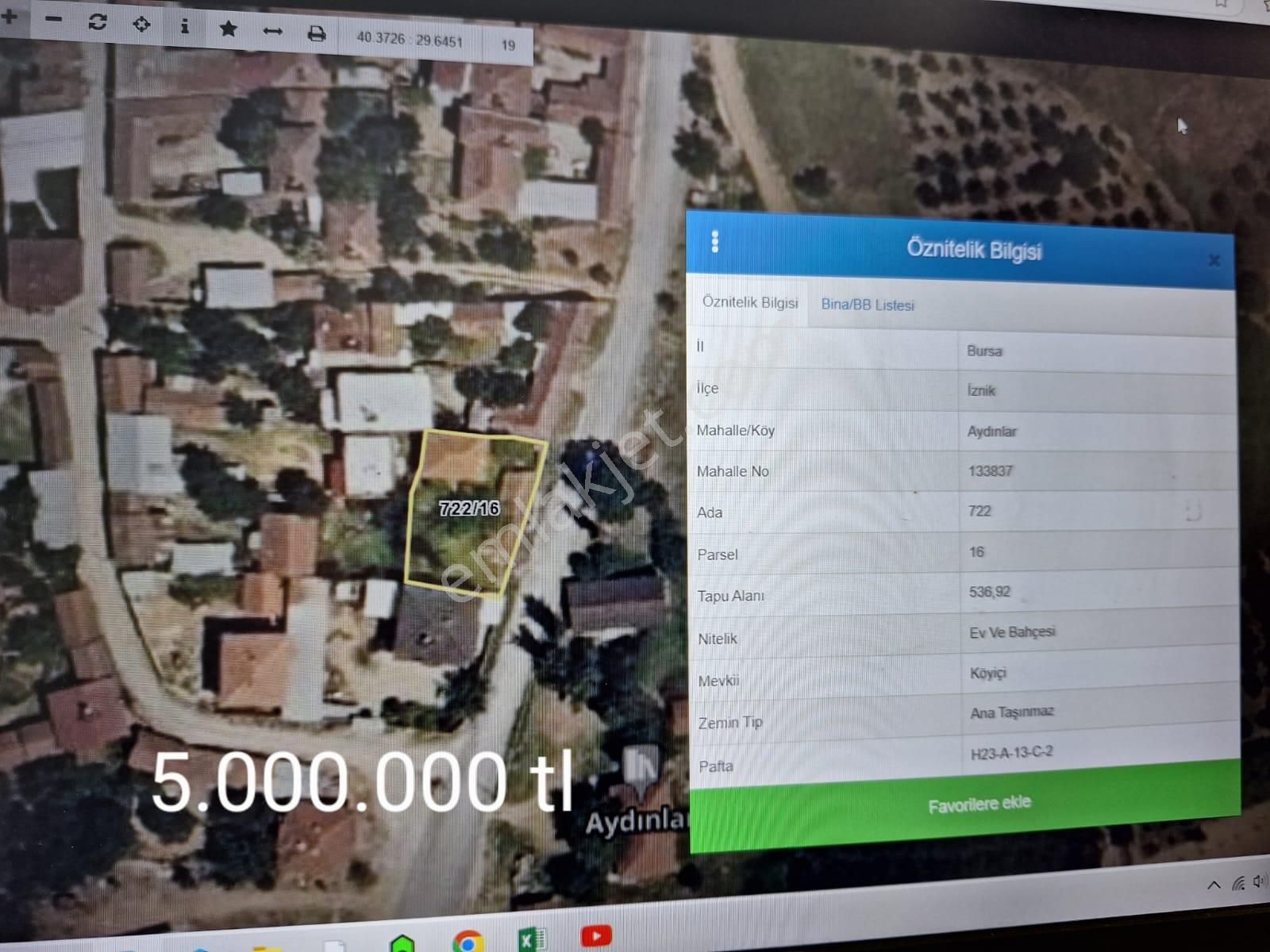 İznik Bölgesinde Satılık Hesaplı Müstakil Araziler - Görsel 2