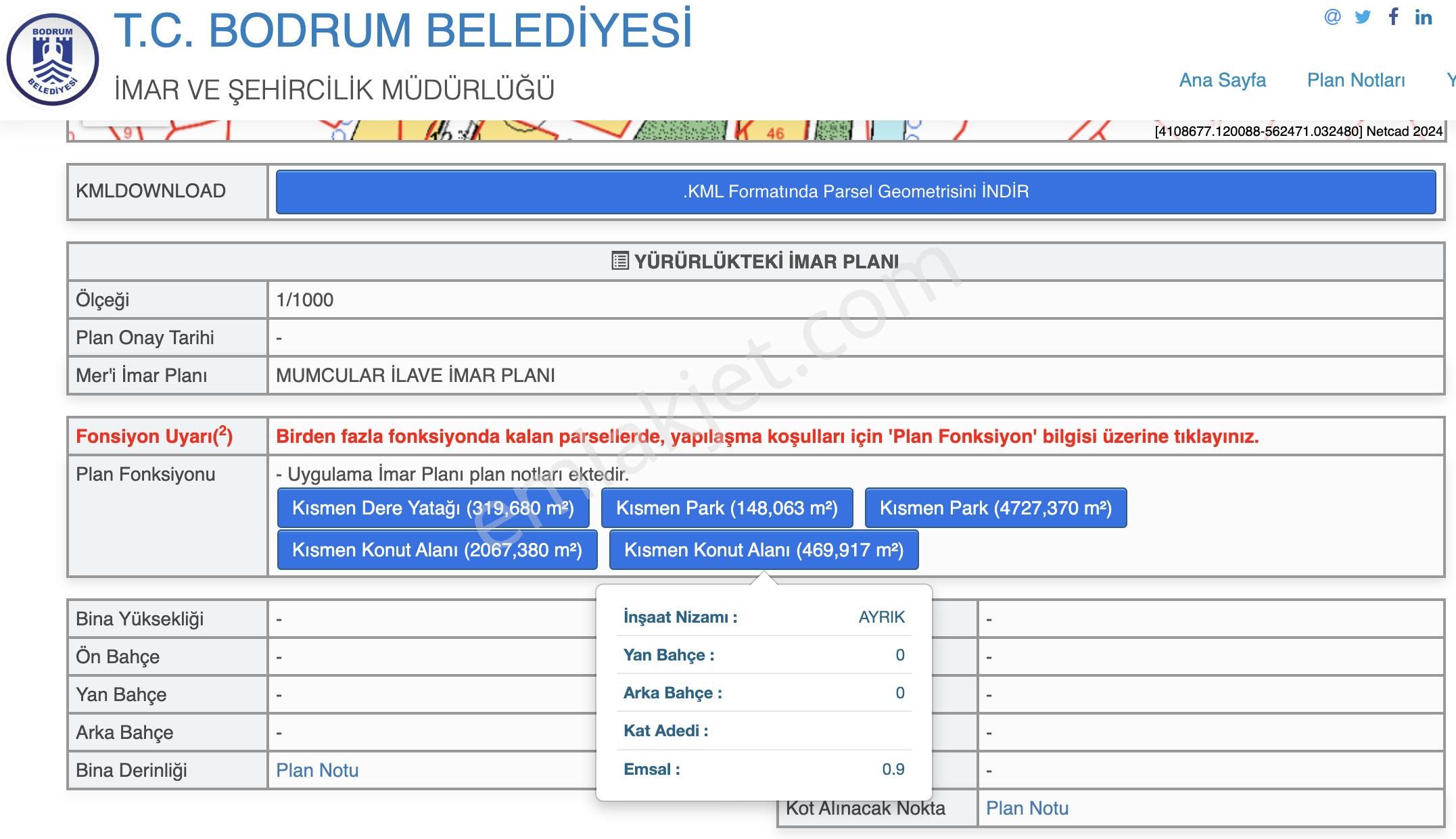 Muğla Bodrum Mumcular'da 38 Konut İçin Uygun 9465m² Arsa - Görsel 7