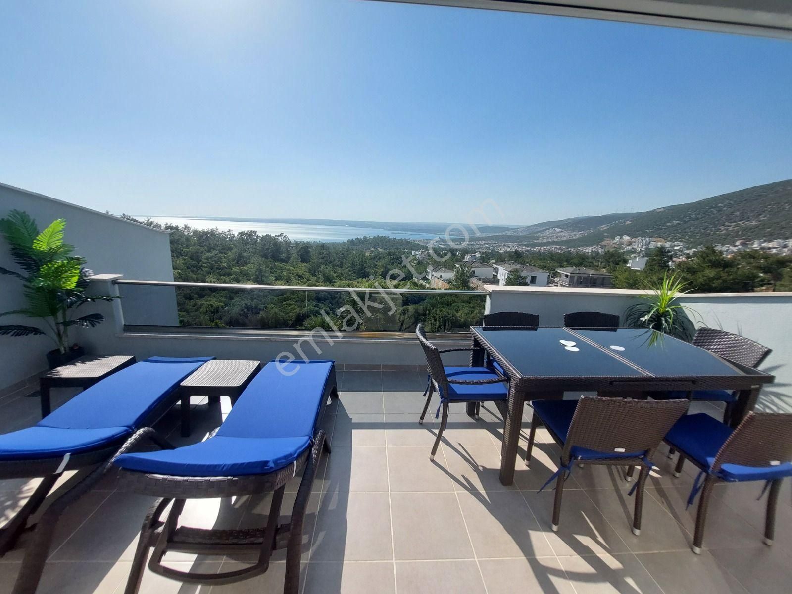 Didim Akbükte Satılık Havuzlu Sitede Deniz Manzaralı 3+1 Eşyalı Dublex - Görsel 29