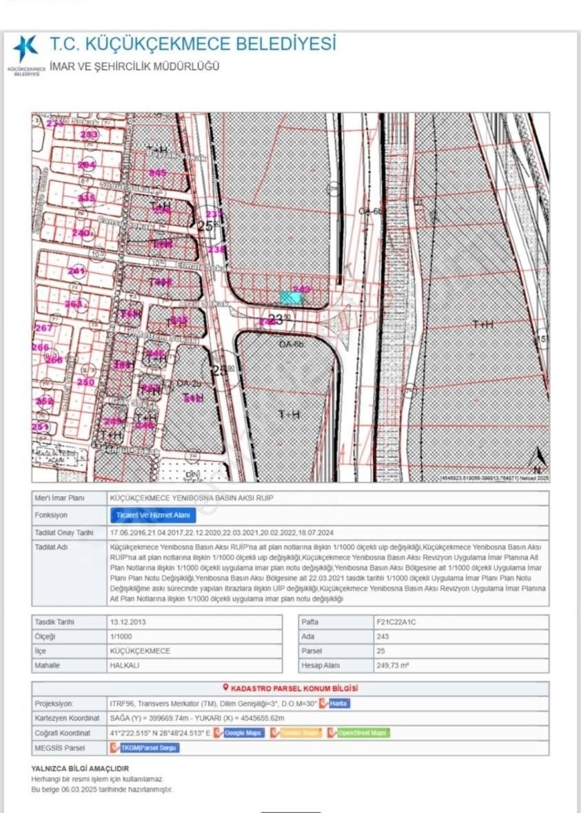 Halkalı Dereboyunda Satılık Veya Kiralık Arsa - Görsel 6