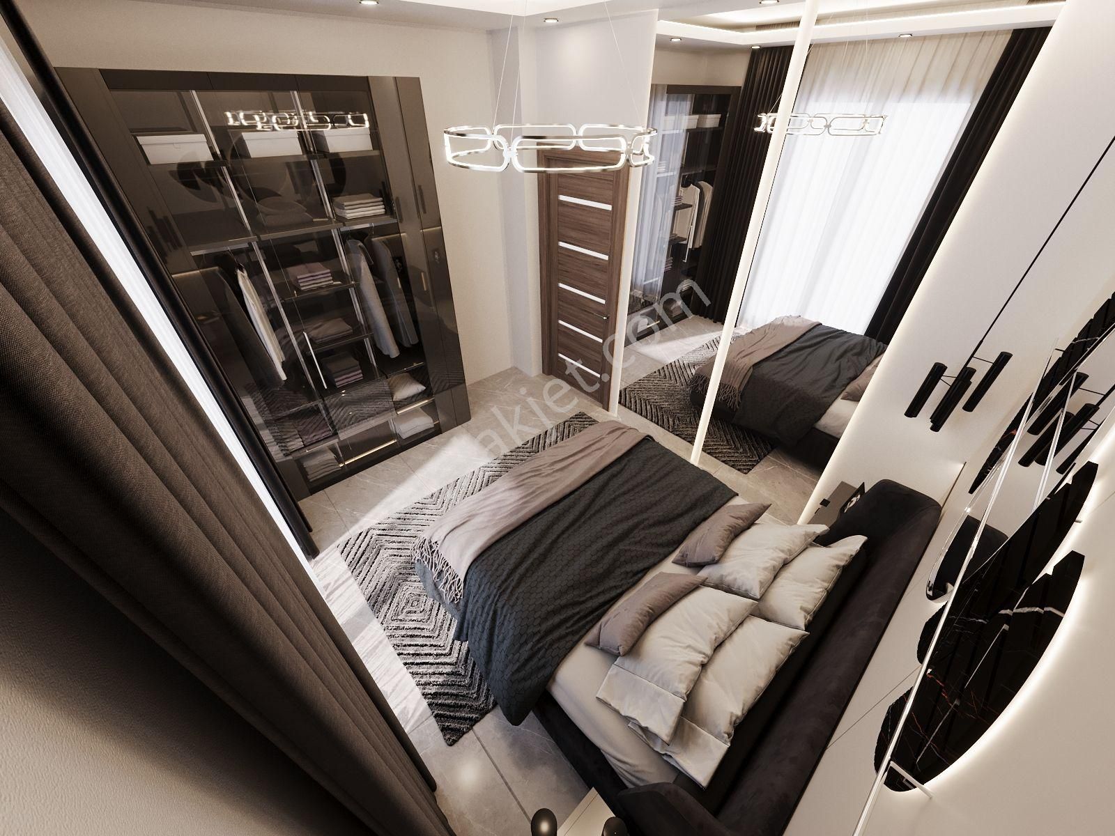 Krediye Uygun! Alanya Cikcilli'de Satılık 1+1 Amerikan Mutfak Sıfır Daire - Görsel 27