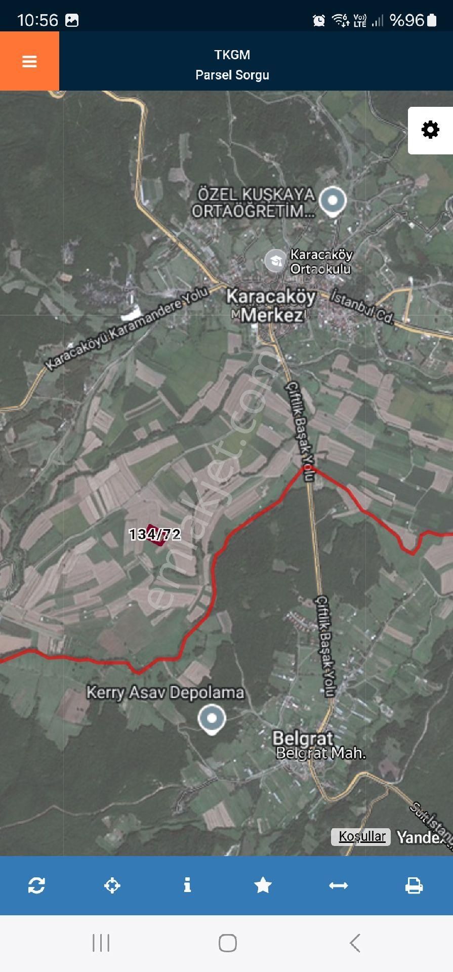 İstanbul Çatalca Karacaköyde Satılık 1274 M2 Tarla - Görsel 2