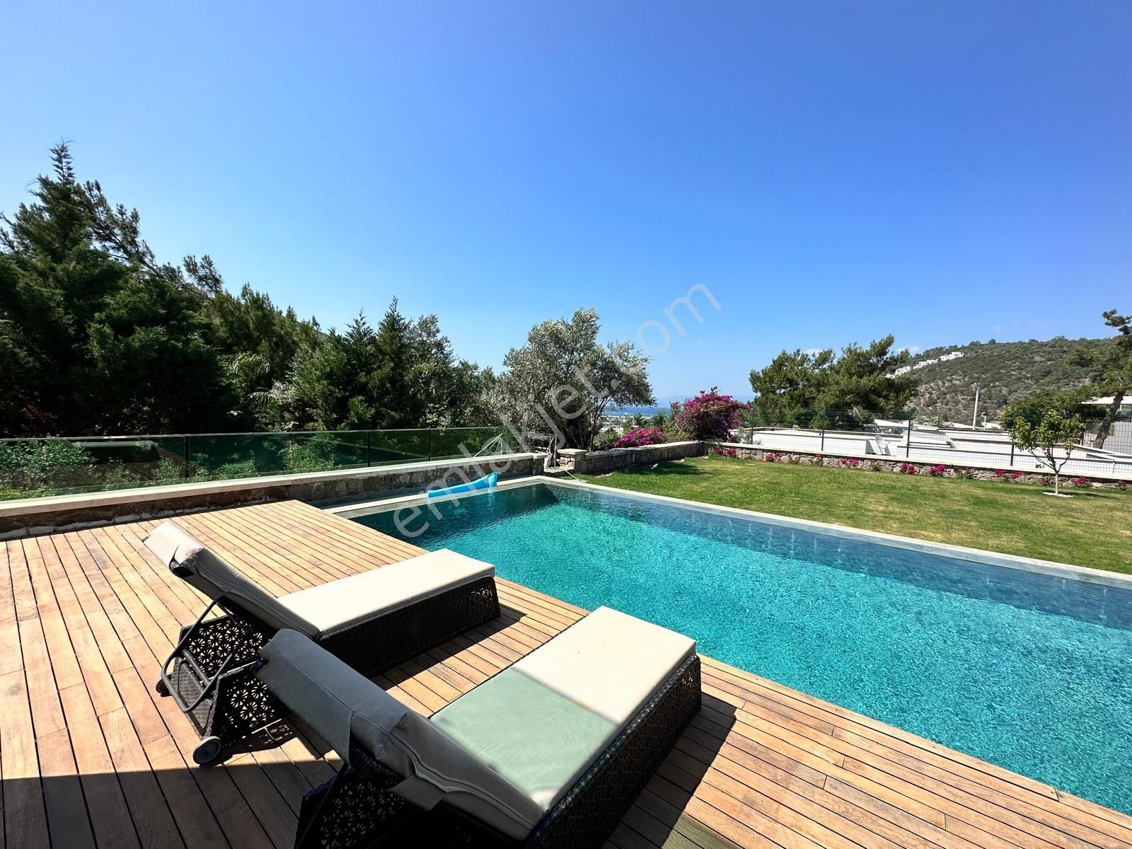 Bodrum Torba Deniz Manzaralı Özel Havuzlu Satılık Lüks Müstakil Villa - Görsel 26
