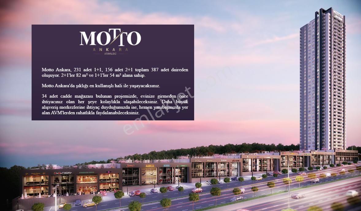 Motto Ankara Oturuma Hazır Satılık 2+1 Rezidans Daire - Görsel 2