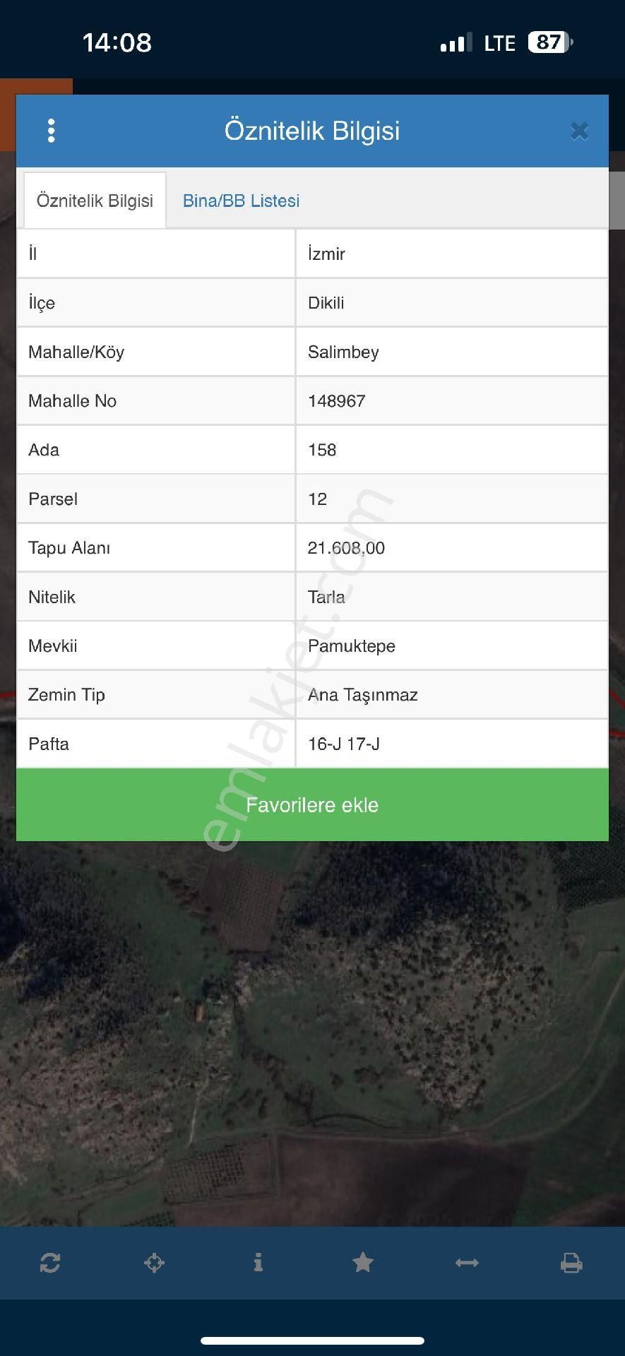İzmir Dikili Salimbey Seralar Bölgesinde Satılık 43.dönüm Tarla - Görsel 3