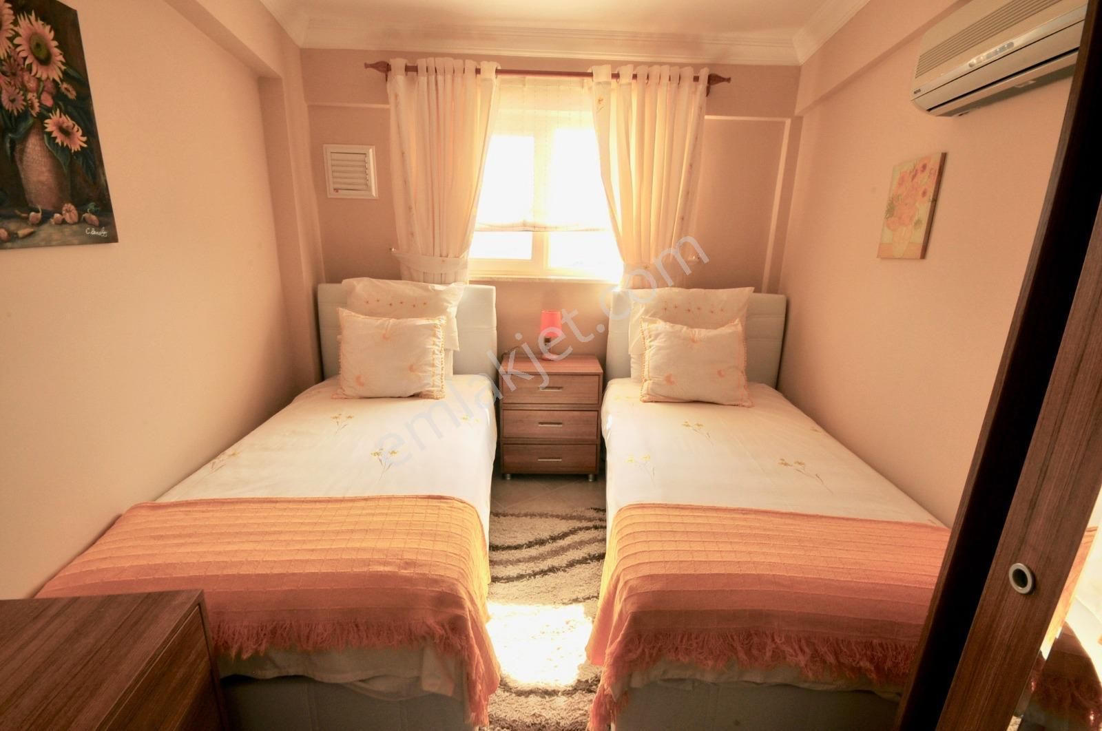 Özel Plajlı Sitede Bakımlı Lüks 2banyolu Daire Dekorlu Ön Blokta - Görsel 18