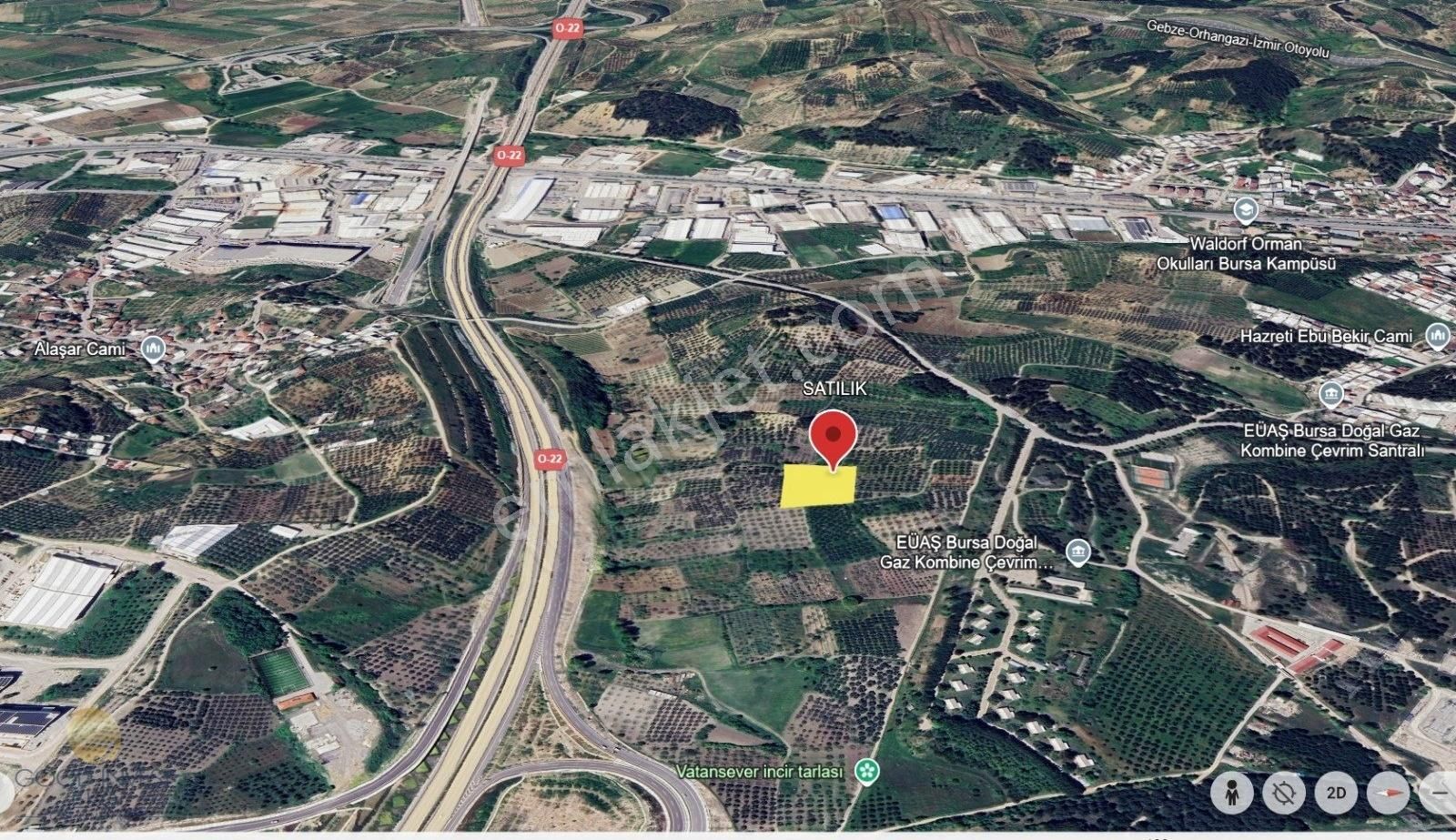 Osmangazi Alaşar Köyde Fabrikalara Yakın Satılık Tarla - Görsel 4