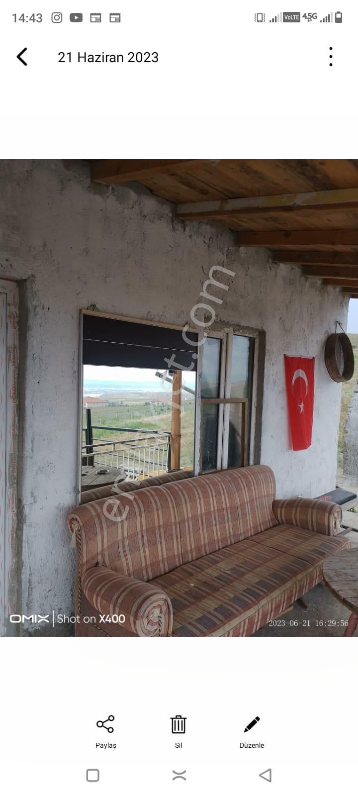 Eskişehir - Tepebaşı- Kozkayı Mah Satılık Besihane + Ev - Görsel 11