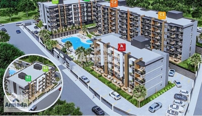 Ege Mahallesi'nde Ultra Lüks Kısmi Deniz Manzaralı 1+1 Daire - Görsel 8