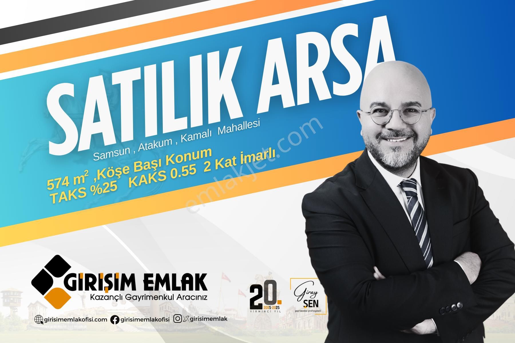 Kamalı Villalar Bölgesi Şehre Yakın Köşe Arsa