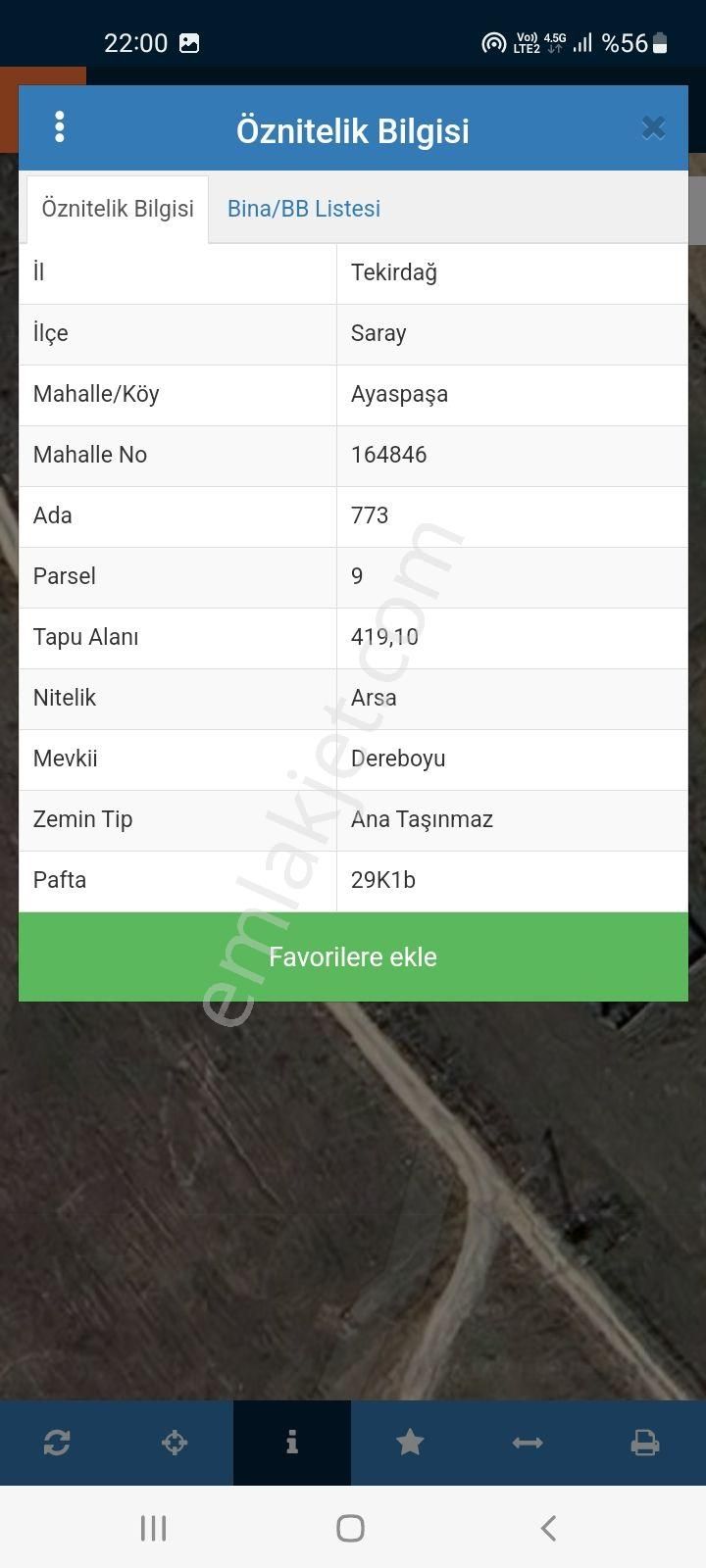 Tekirdağ Saray Ayazpaşa Mahalesi De Satılık 419 M2 Yüzde 40 4 Kat Kuşe Başi Arsa - Görsel 5