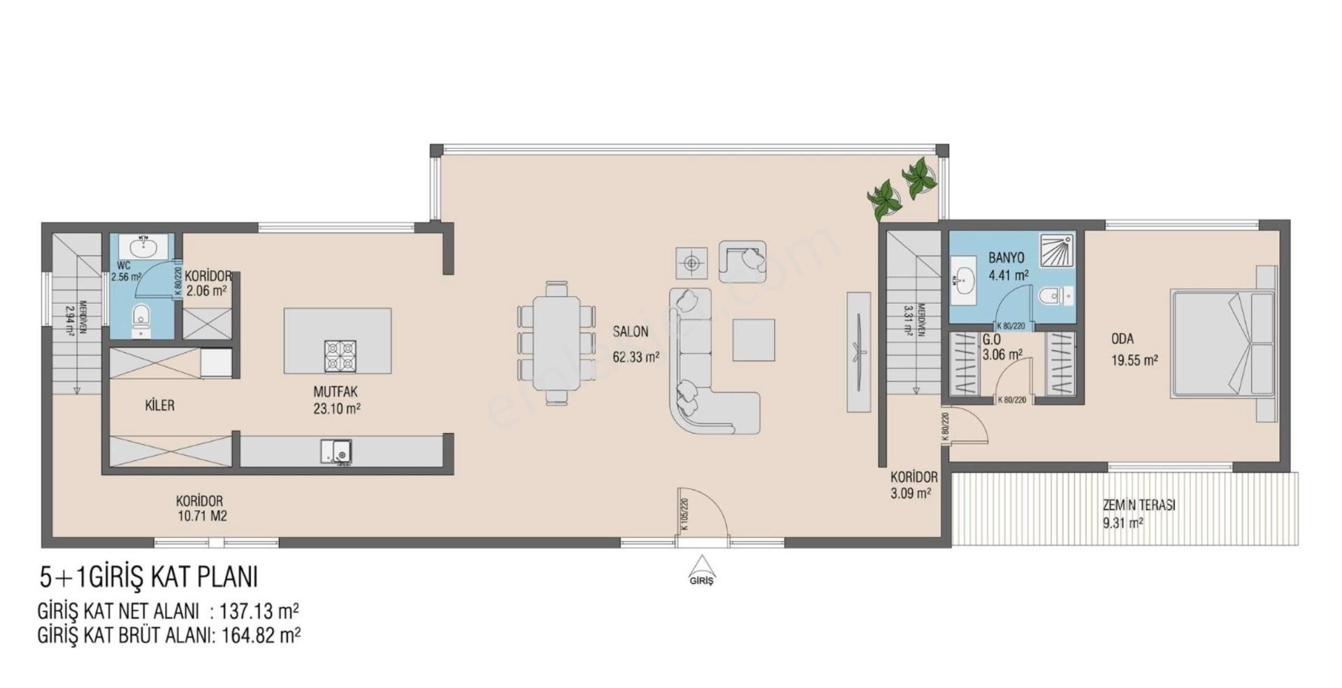 Bodrum Kızılağaç Güvenlikli Sitede Havuzlu Lüks 7+1 Villa - Görsel 12