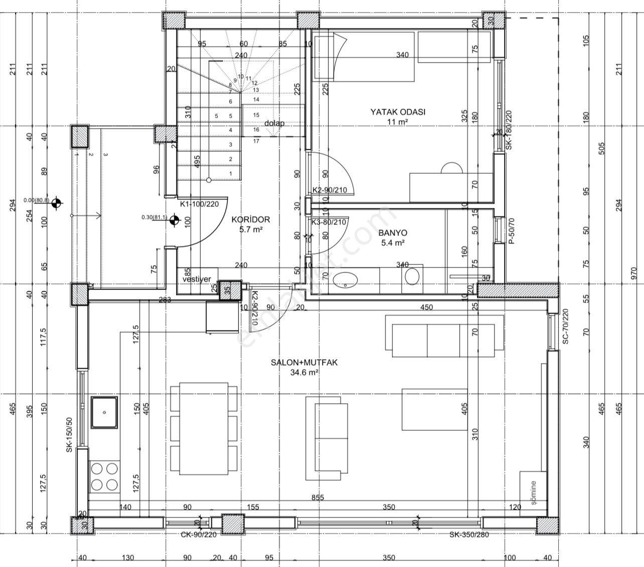 Muğla Bodrum Yeniköy Karaova'da Havuzlu Müstakil Lüks Dubleks Villa - Görsel 14