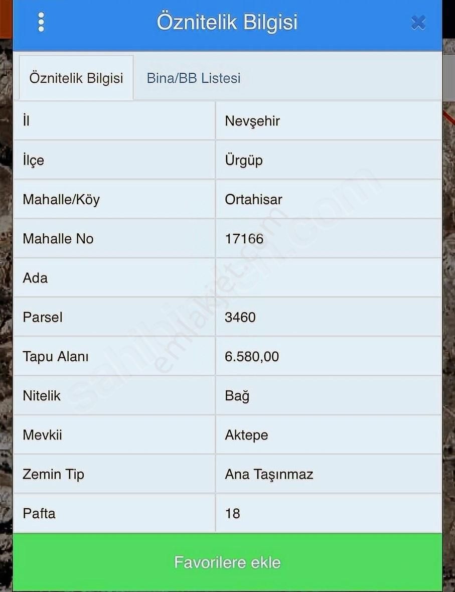 Ortahisar Kızılçukurda 6580 M2 Satılık Bağ