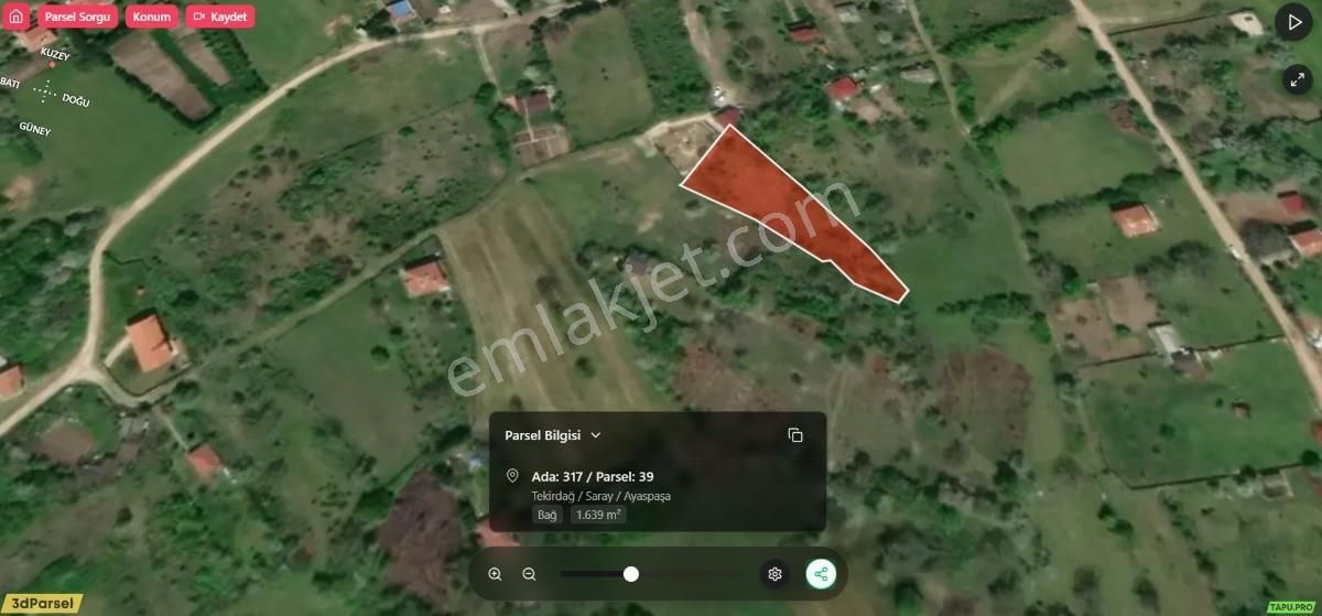Turyap Göztepe Den Saray Bağlar Da 614 M2 Satılık Arsa