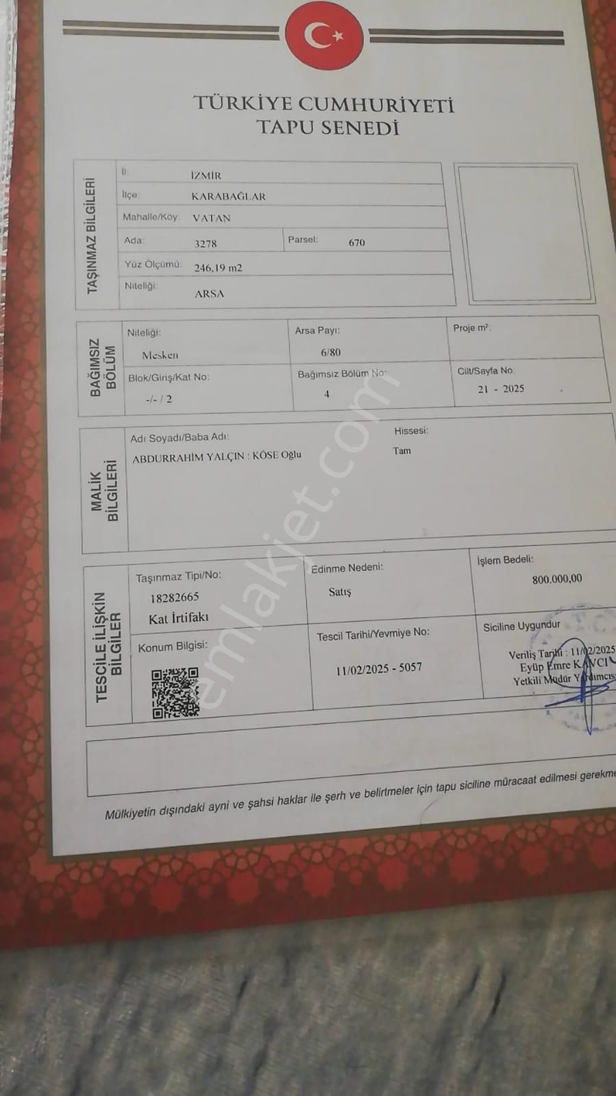 Yeşilyurtta Çok Temiz Full Tadilatlı 3+1 Satılık Daire - Görsel 13