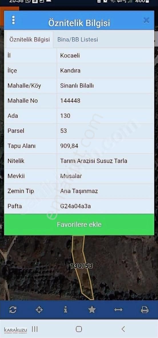 Kandıra Sinanlı Bilalide Toplulaştırmada Fırsat Yatırımlık Tarla - Görsel 3