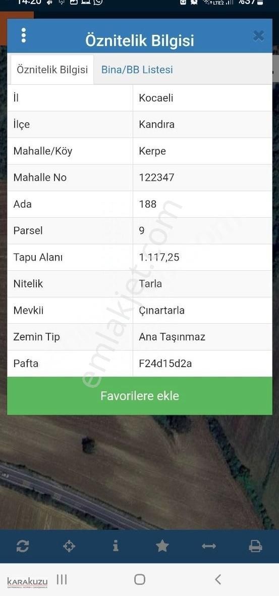 Kandıra Kerpede Satılık Yatırımlık Tarla - Görsel 5