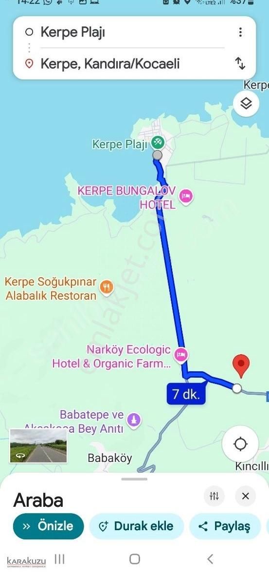 Kandıra Kerpede Satılık Yatırımlık Tarla - Görsel 4