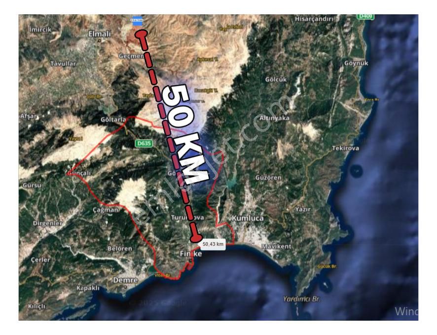 Antalya Elmalı Bozhüyükte 3.292 M² Kıymetli Tarlamız Satılık - Görsel 6