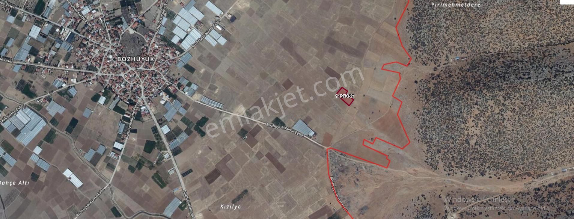 Antalya Elmalı Bozhüyük 3.430m² Kadastral Yolu Cephe Tarla - Görsel 6