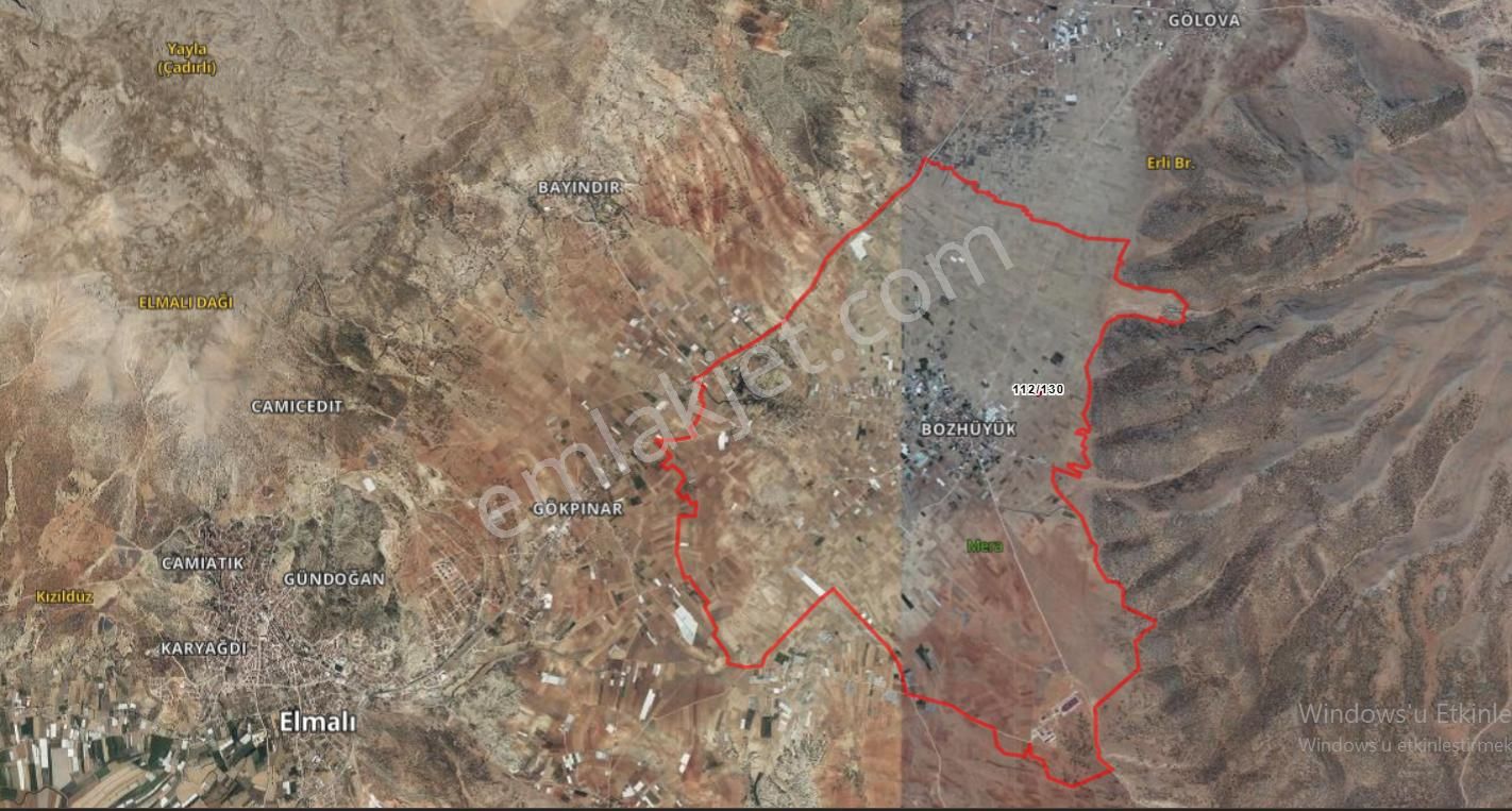 Antalya Elmalı Bozhüyük 2.220 M² Müstakil Parsel Tek Tapu Tarla - Görsel 14