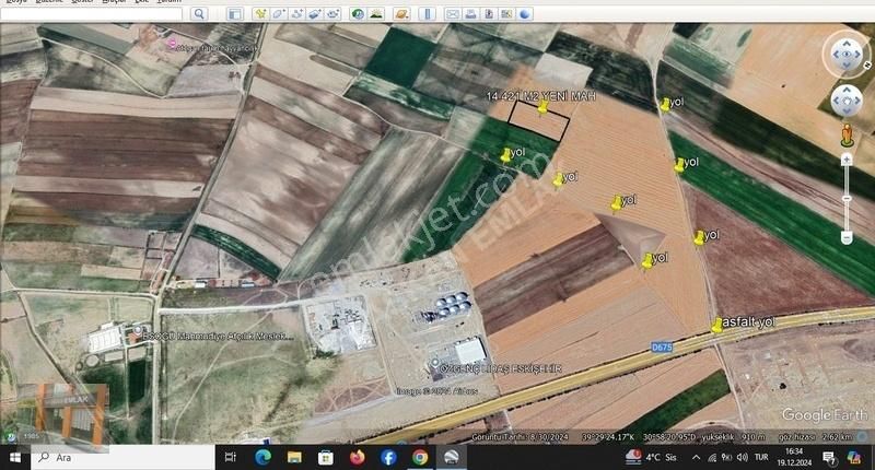 Başkan Emlaktan Satılık Mahmudiye Yeni Mah 14.421 M2 Tarla - Görsel 19