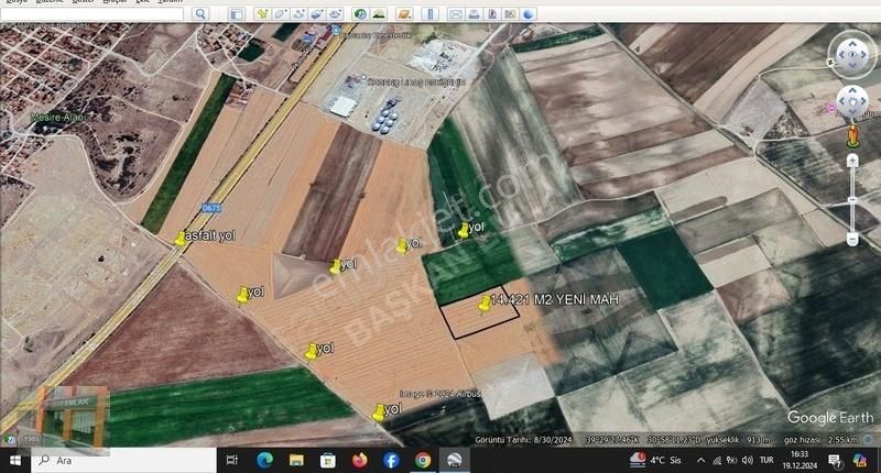 Başkan Emlaktan Satılık Mahmudiye Yeni Mah 14.421 M2 Tarla - Görsel 13
