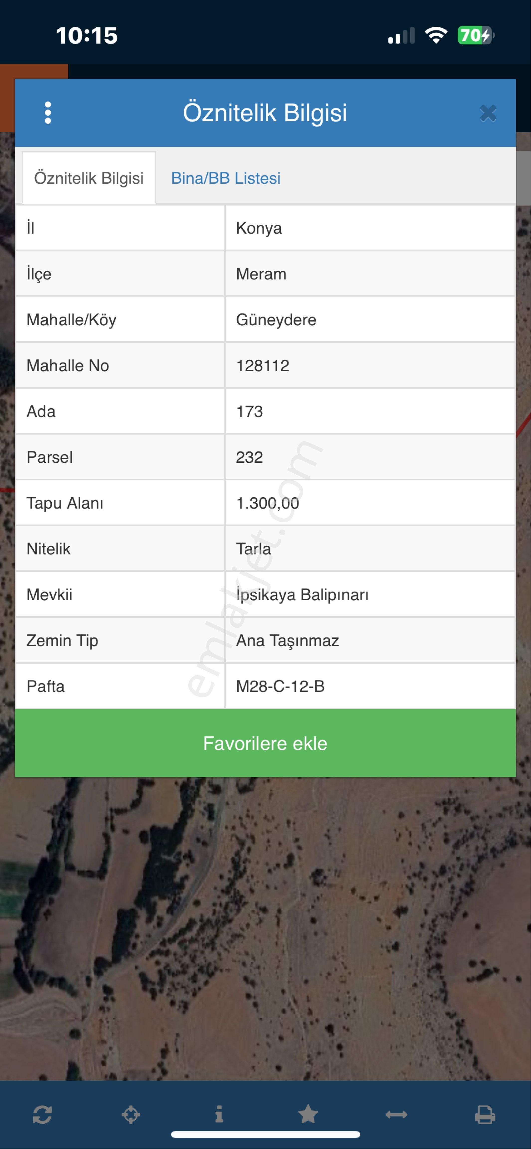 Melsa Başodadan Meram Güneyderede Satılık Tarla - Görsel 2