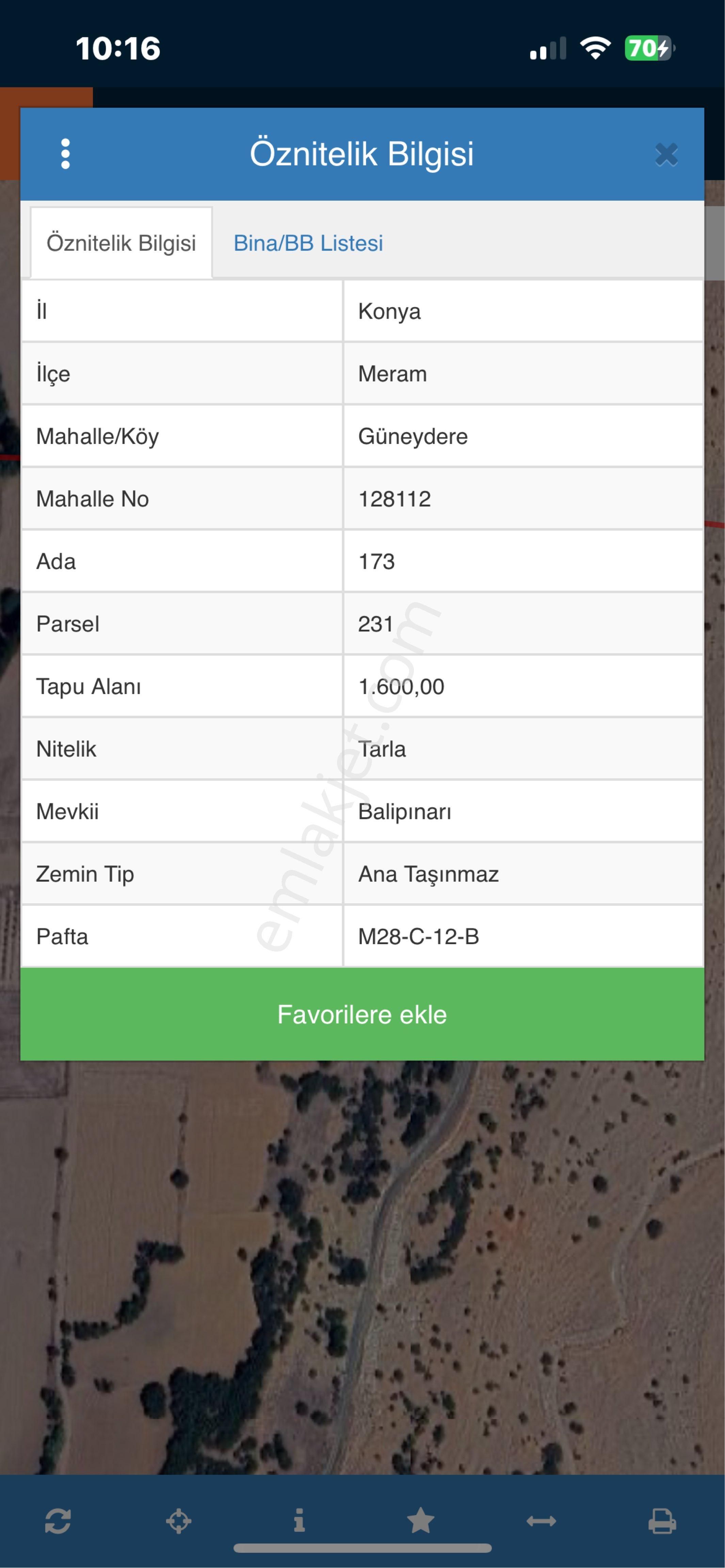 Melsa Başodadan Meram Güneyderede Satılık Tarla - Görsel 2